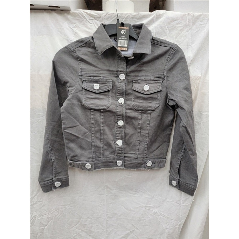 NWT Denim Fueled S Lola Jean Jacket Gray 122719